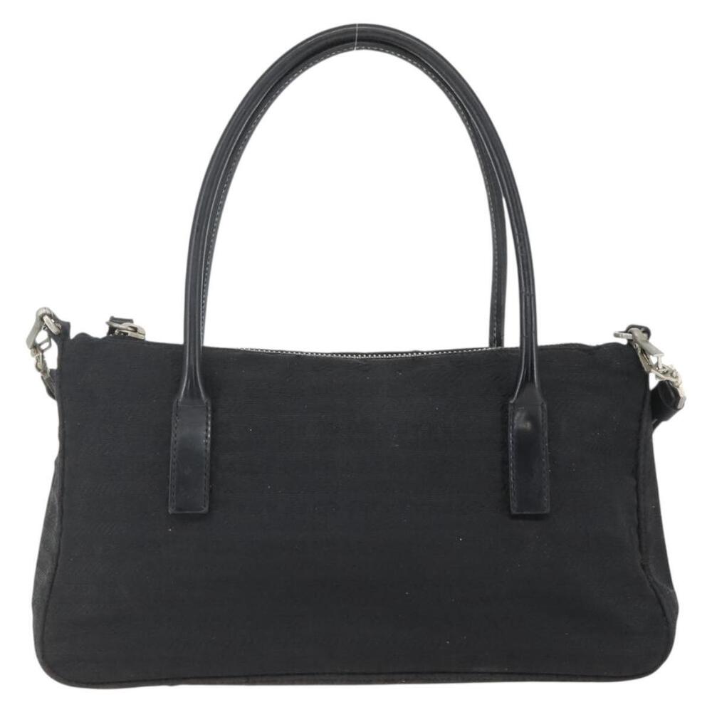 PRADA Hand Bag Nylon 2way Black Silver Auth BA9174 - Picture 13 of 16